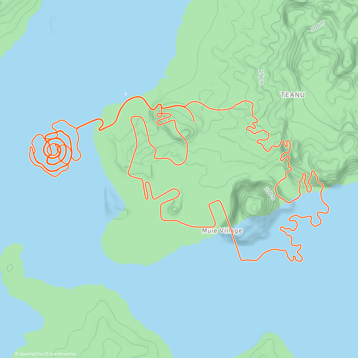 Map of the activity, Three Little Sisters