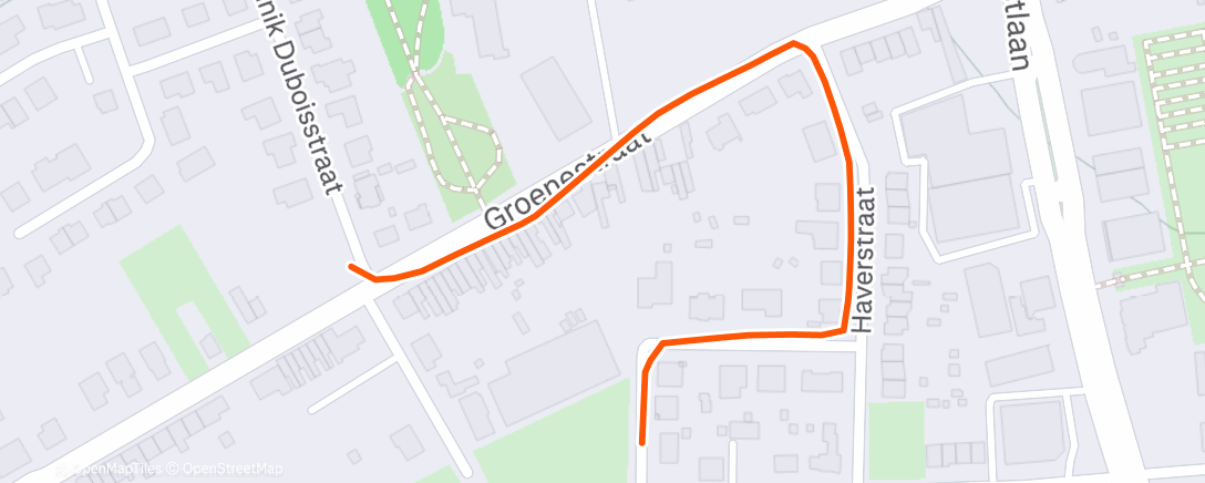 Map of the activity, Lunch Run