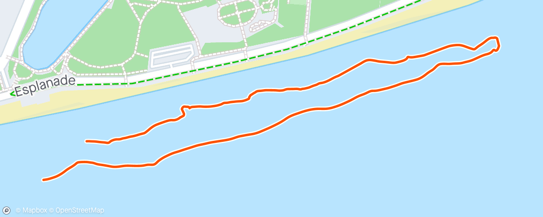 Mapa de la actividad (Morning Swim)