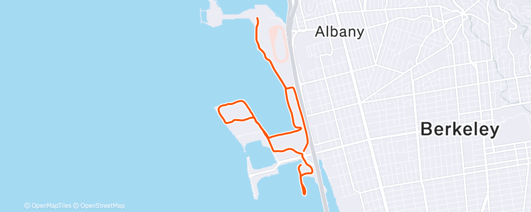 Map of the activity, Morning Run