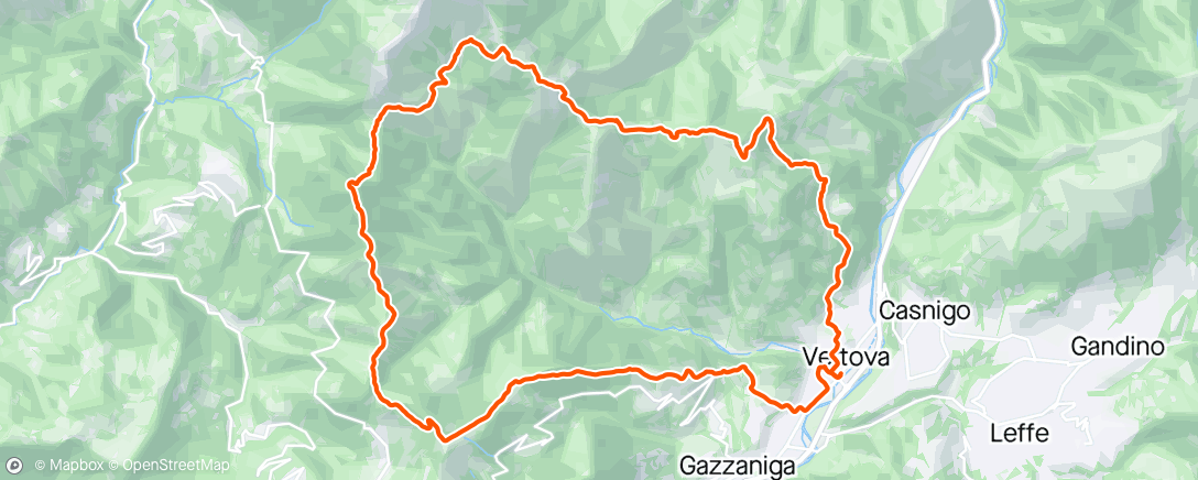 Map of the activity, Trail del Segredont