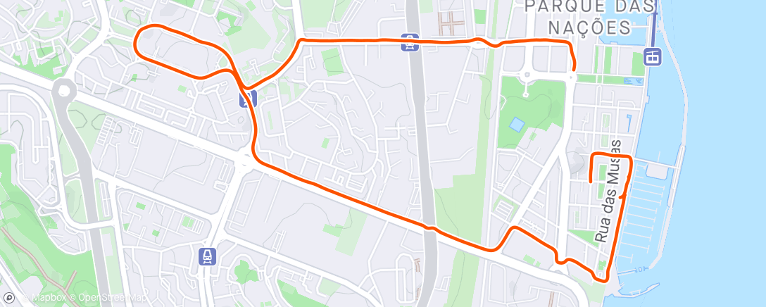 Mapa da atividade, Volta de bicicleta à tarde