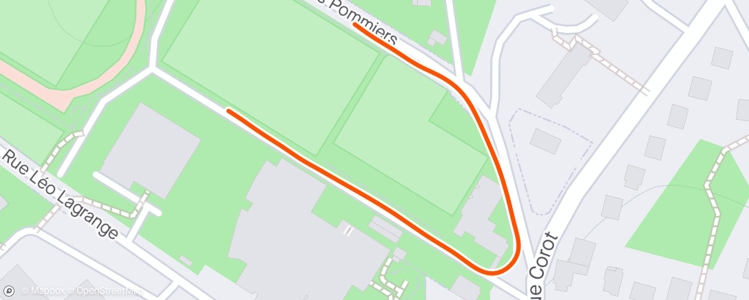 Mappa dell'attività Course à pied dans l'après-midi