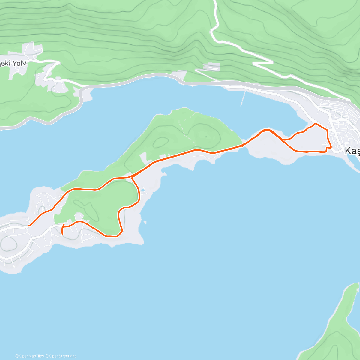 Map of the activity, Morning Run