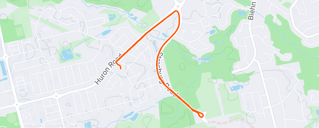 Map of the activity, Around the Block