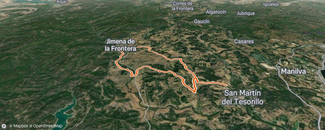 Map of the activity, MTB Morisca - Verea Real