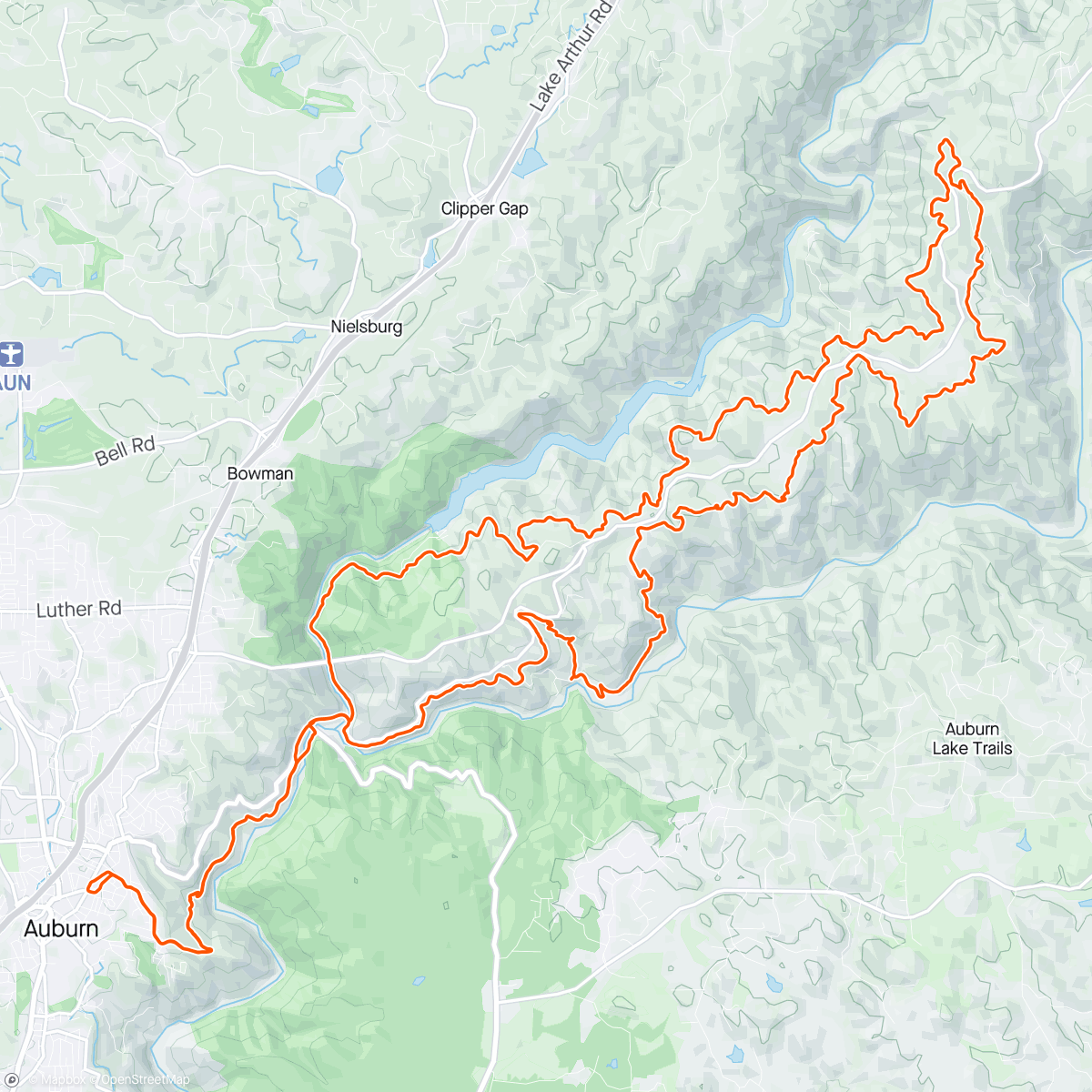 Map of the activity, Hoka Canyons Endurance Run 50k
