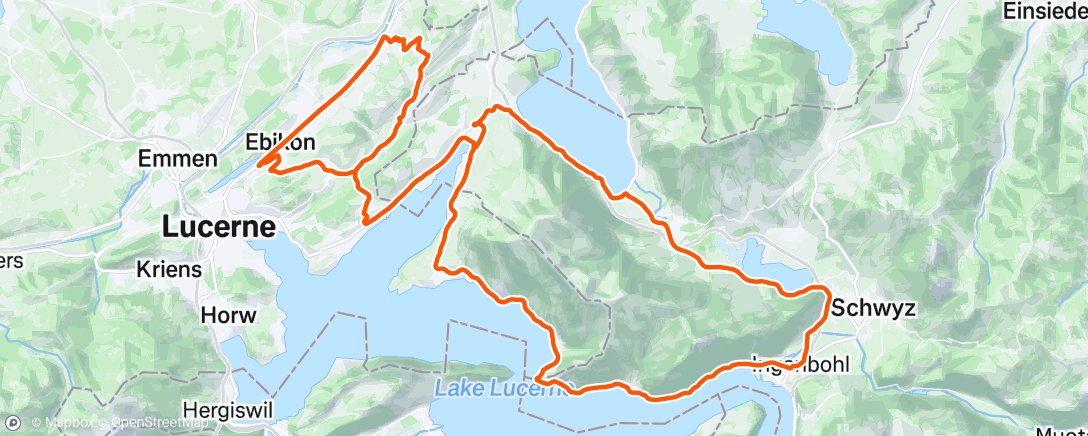 Map of the activity, Tour de Suisse st1