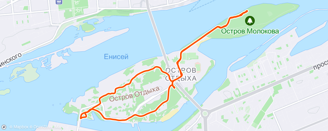 Map of the activity, Полуденный заезд