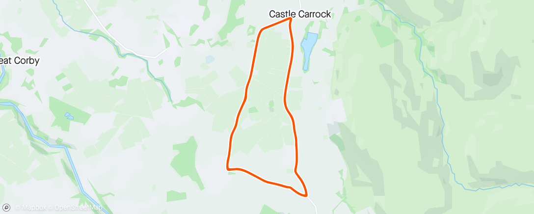 Map of the activity, R2R Castle Carrock TT - 6th