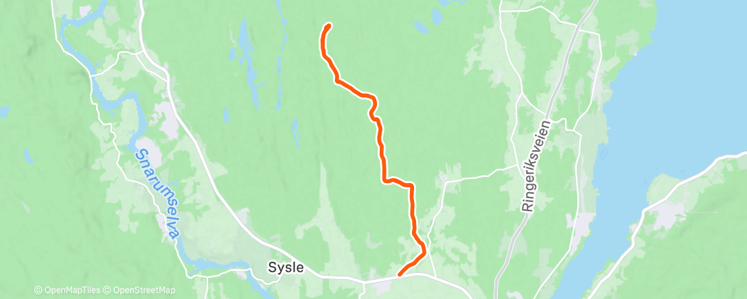 Map of the activity, Lunch Nordic Ski