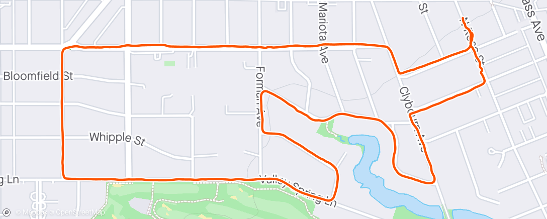 Map of the activity, Run/Walk