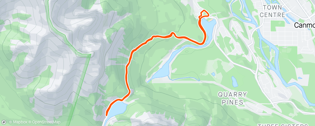 Map of the activity, Morning Trail Run