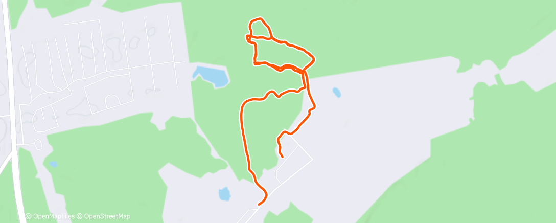 Map of the activity, Дневной забег