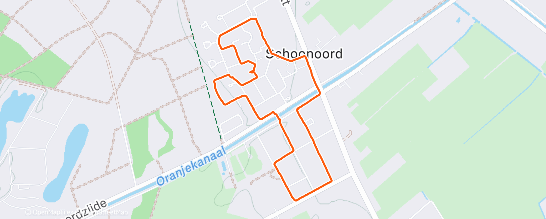 Карта физической активности (Avondloop)