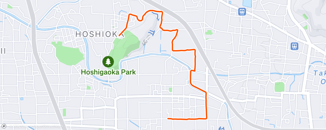 Map of the activity, 朝のランニング