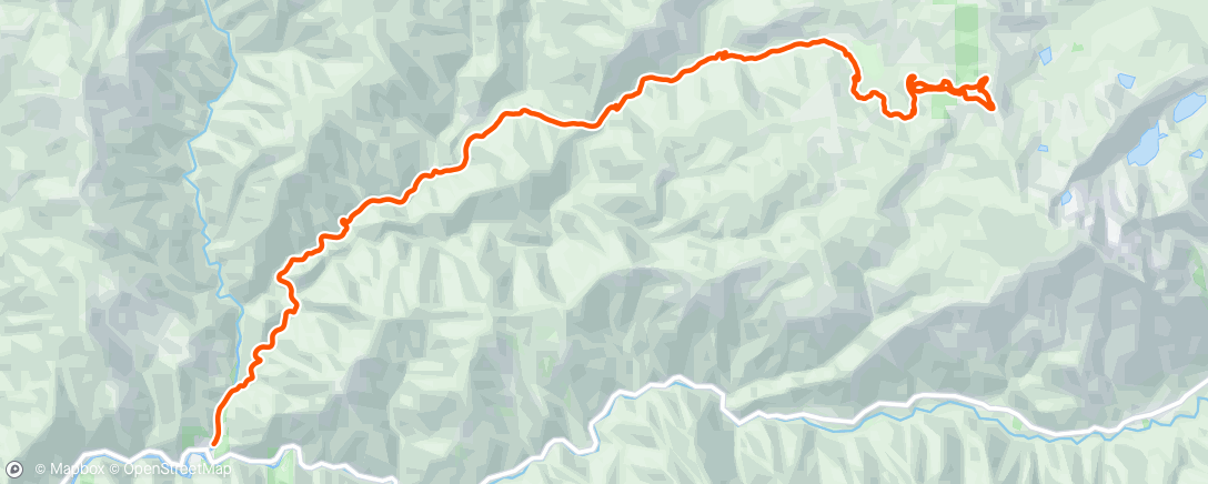 Map of the activity, Downieville Downhille with the boys
