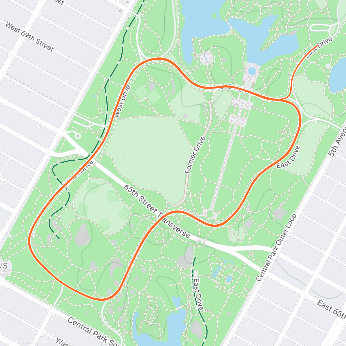 Карта физической активности (Zwift - Group Ride: LaGuardia Loop on LaGuardia Loop in New York)