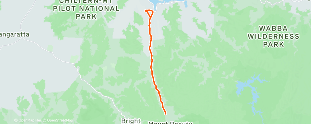 Map of the activity, Lunch Ride