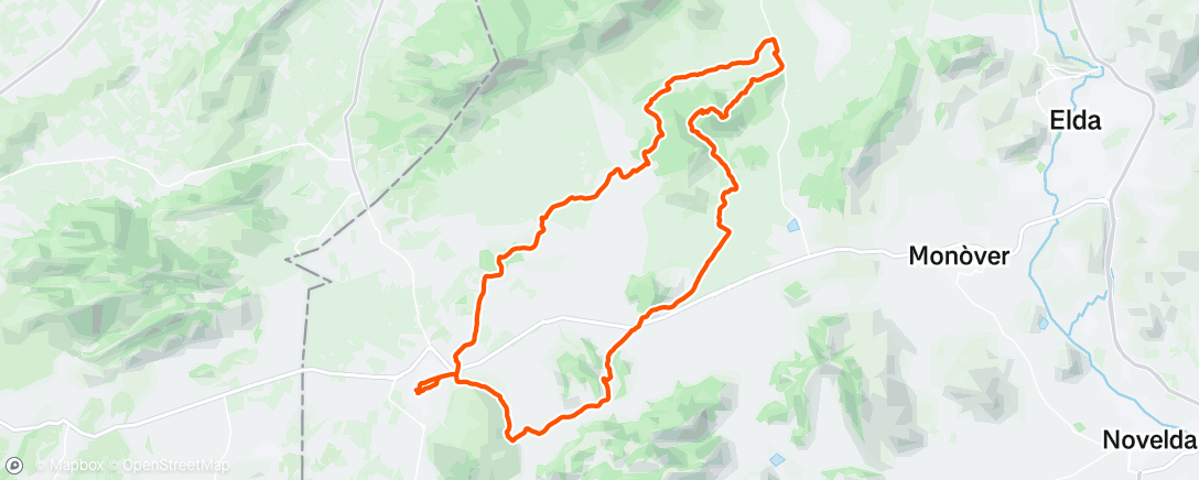 Map of the activity, Bicicleta de montaña matutina