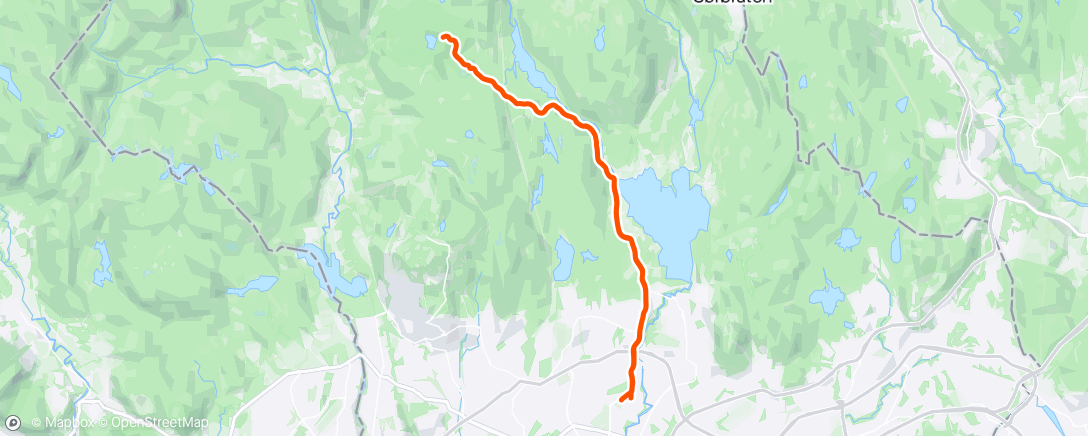 Map of the activity, ⛅ Oslo - Blankvann 16/3