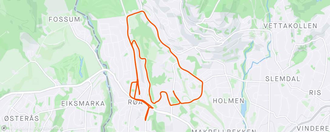 Mapa de la actividad, Morning Run - varmetrening