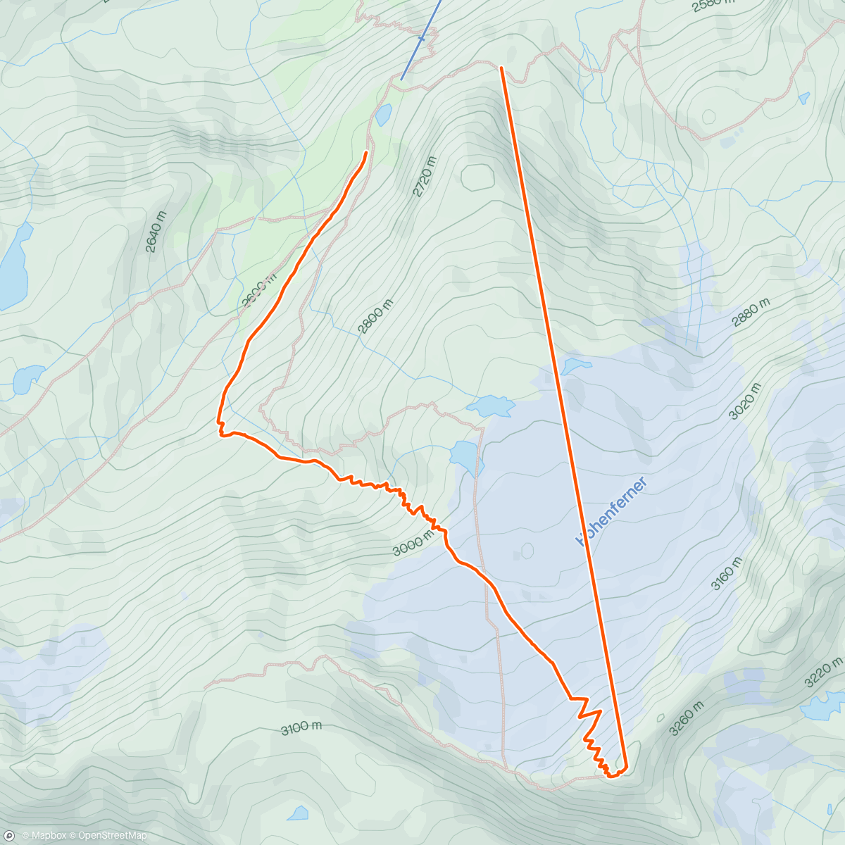 Map of the activity, Cima Marmotta 3330m (ohne Abfahrt)