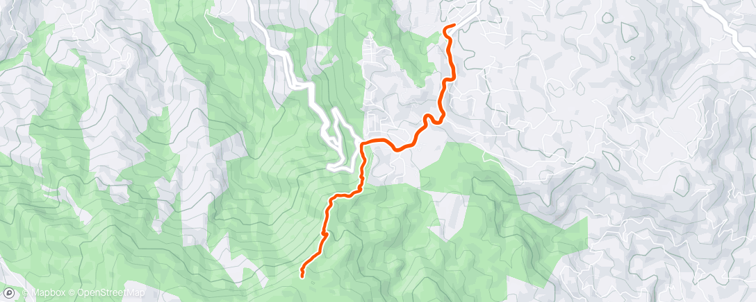 Map of the activity, Morning Hike