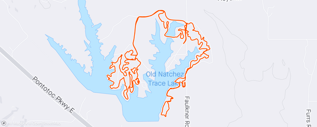 Карта физической активности (Trace state park.)