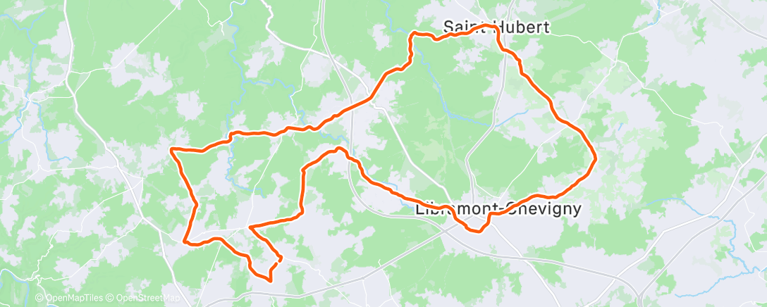Map of the activity, Route avec Ben