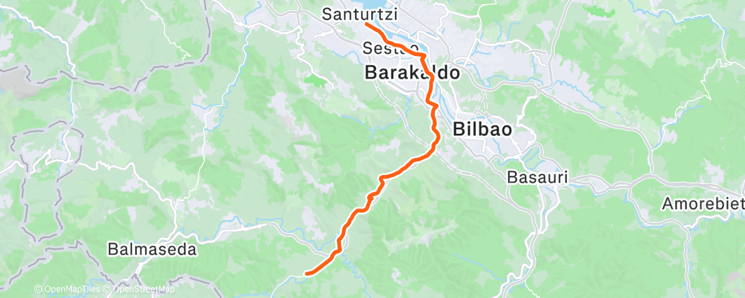 Mappa dell'attività Gordexola