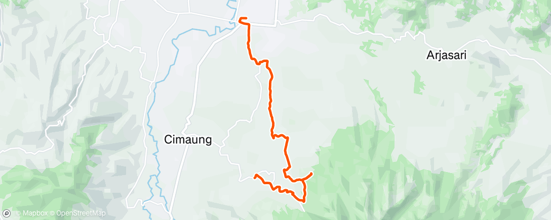 Map of the activity, Morning Trail Run