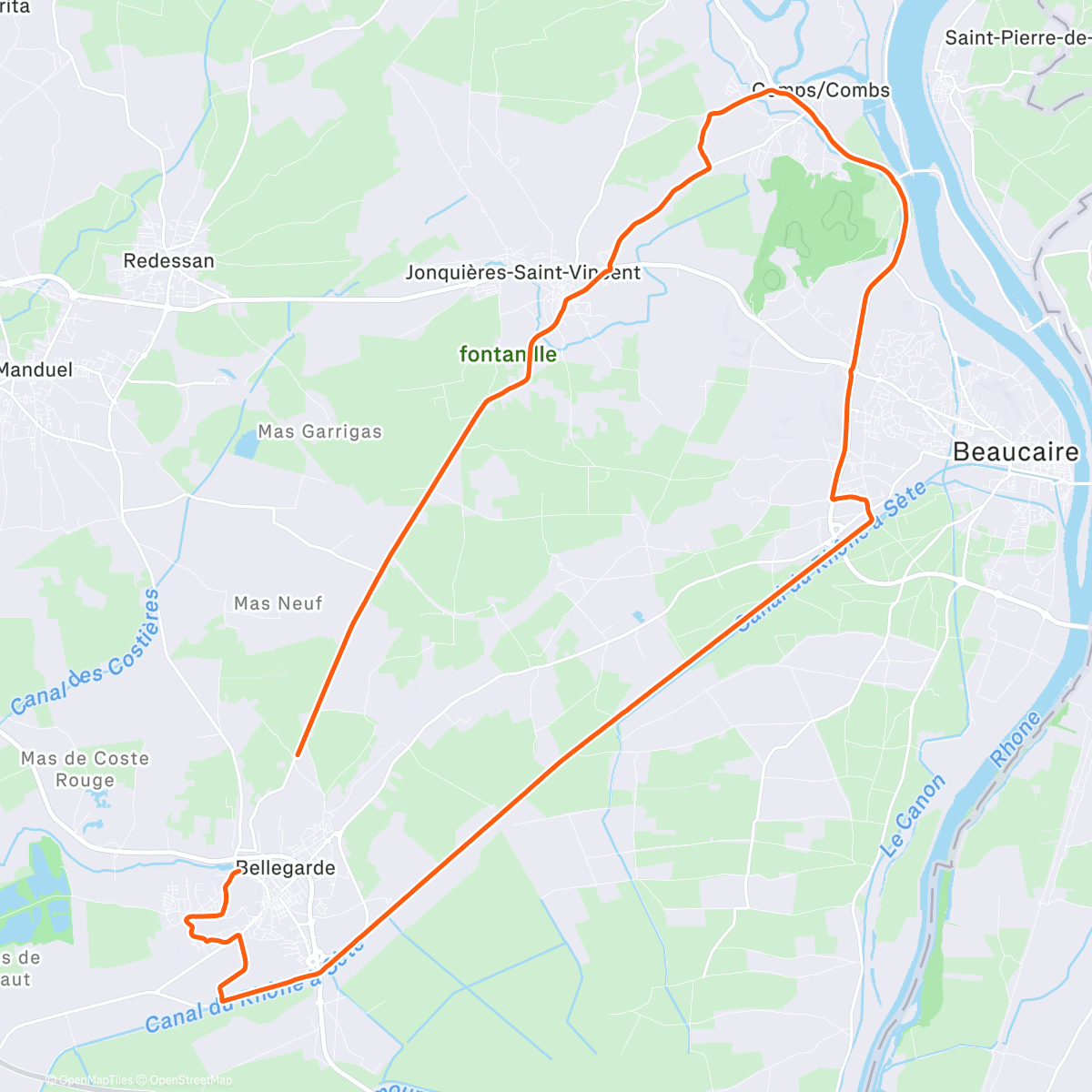 Map of the activity, Vendredi le matin