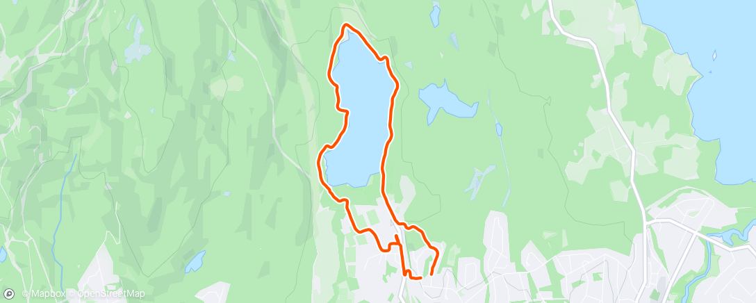 Map of the activity, Ankeltest rundt vannet