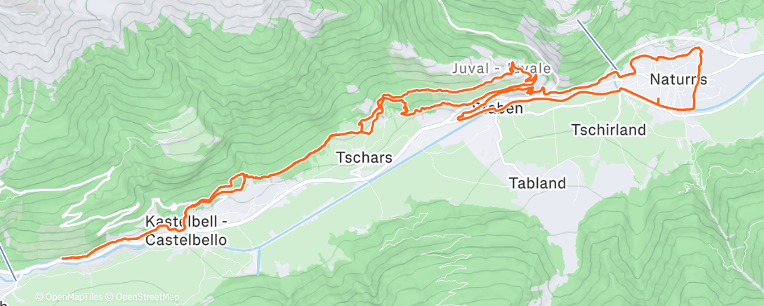 Map of the activity, Easy longrun ✌️