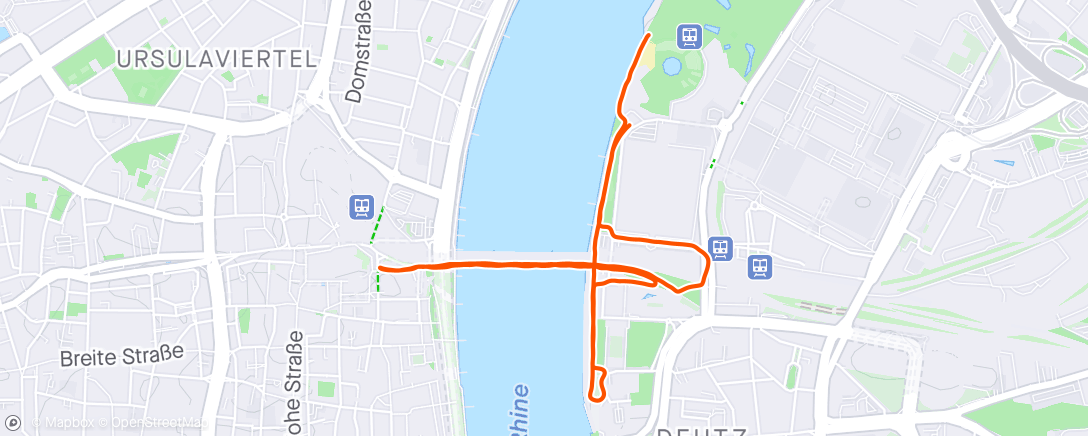 Mappa dell'attività Köln triathlon Run