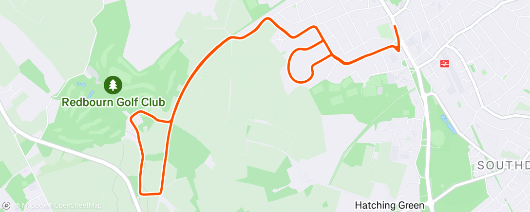 Map of the activity, Afternoon Walk