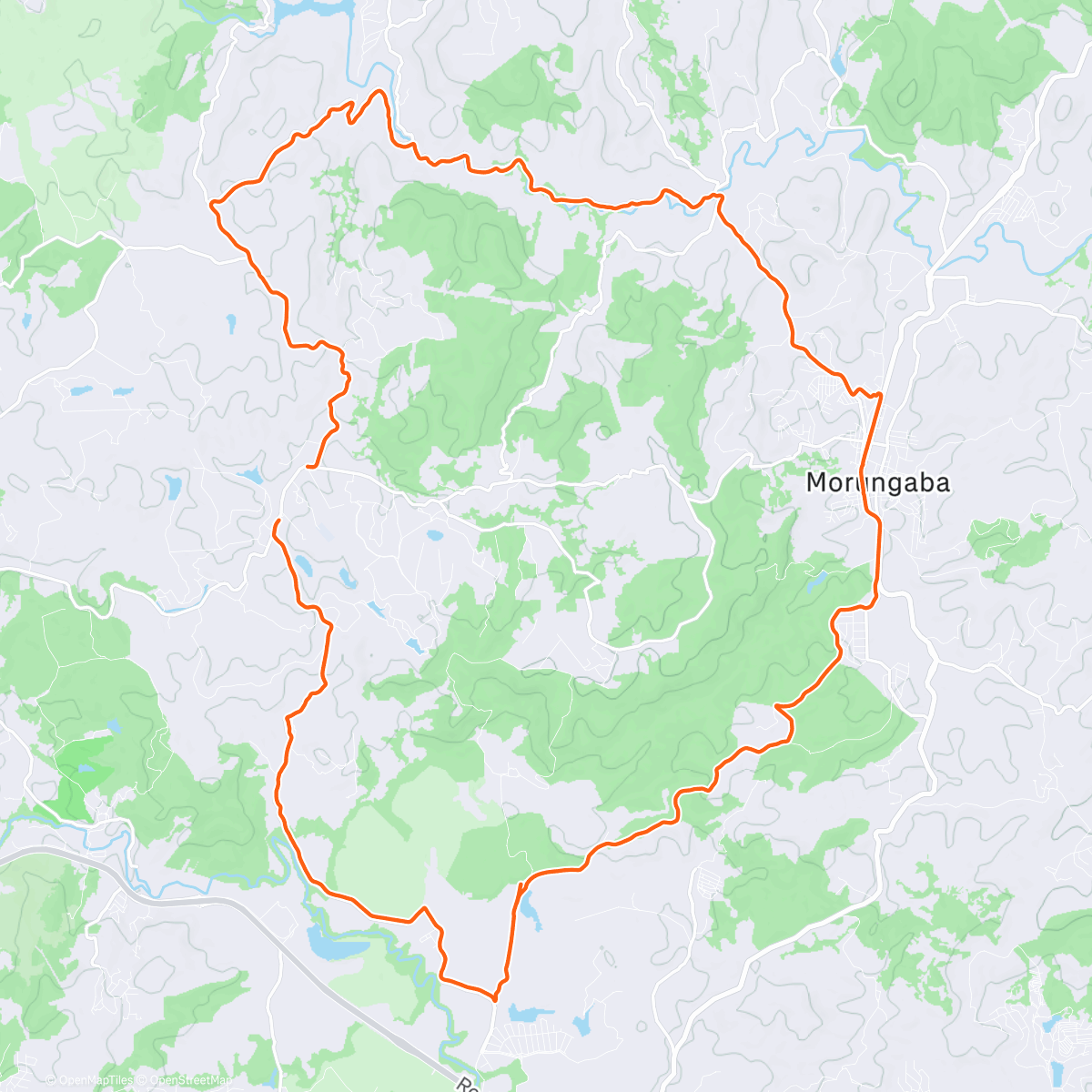 Карта физической активности (Morning Ride)