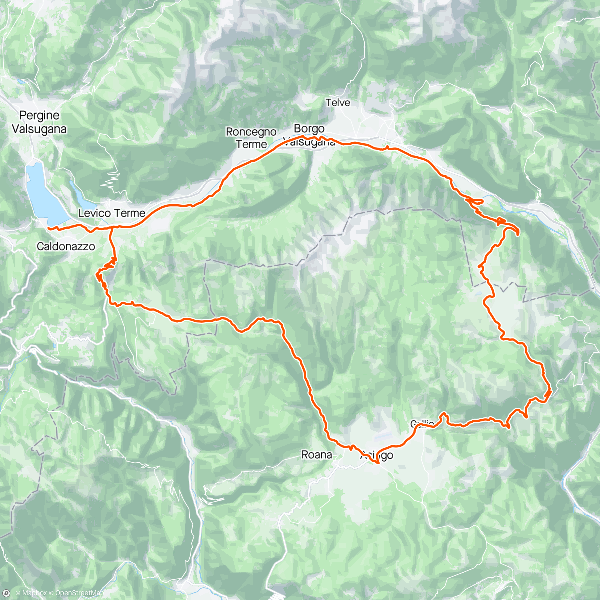 Map of the activity, Absch(l)ussfahrt