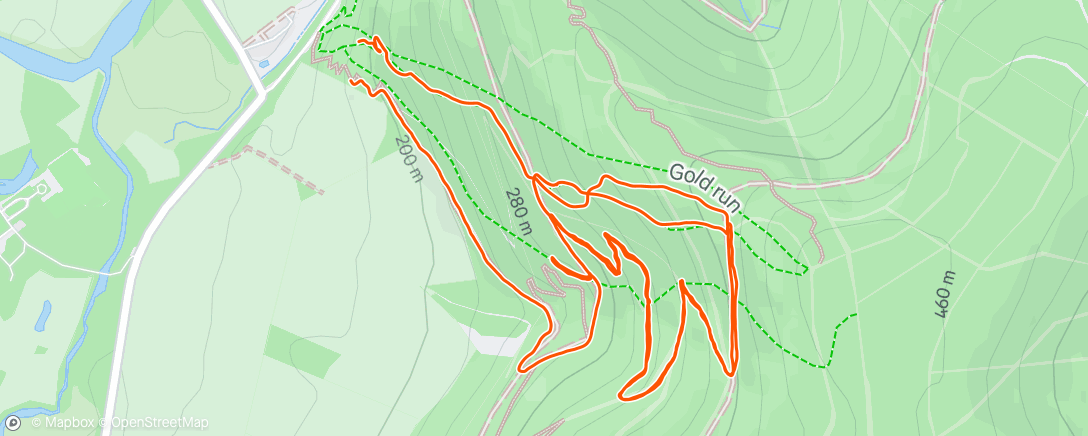 Map of the activity, After work blast - forgot how good inners is!