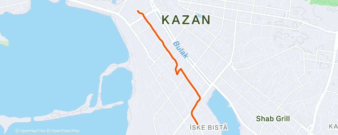 Map of the activity, Morning Walk