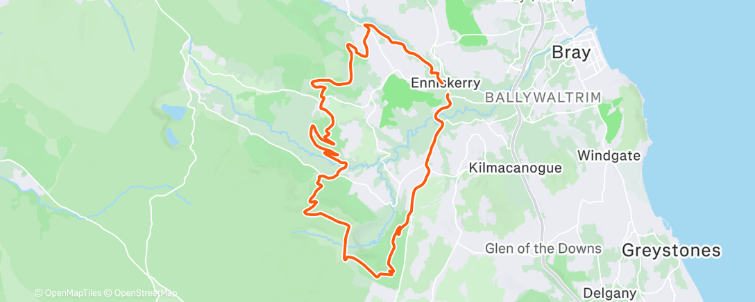 Карта физической активности (Club Mountain Bike spin)