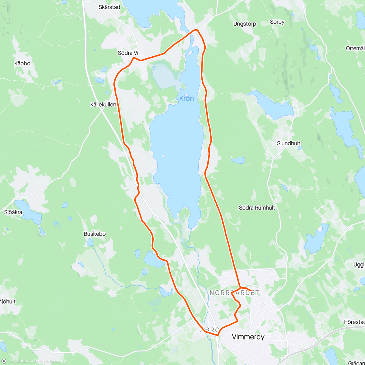 Map of the activity, Krön runt