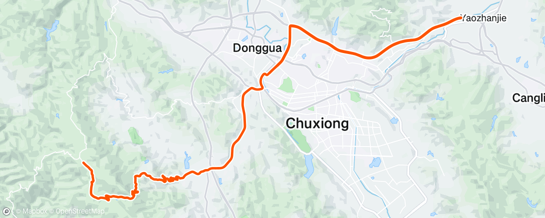 Map of the activity, Morning Ride