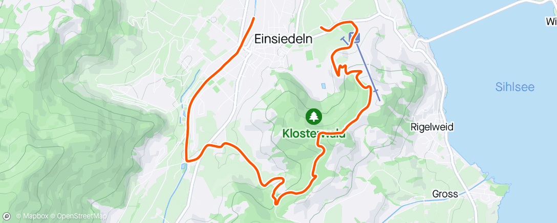 Mapa da atividade, Meinrad Trail