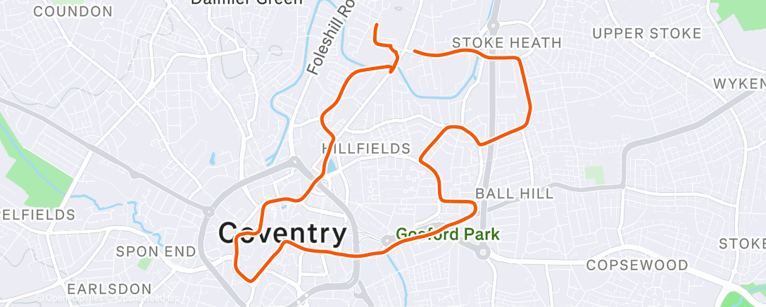 Map of the activity, Easy 60mins