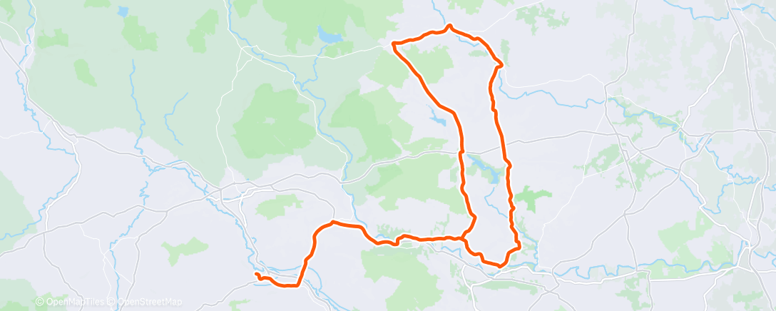 Map of the activity, Bicicleta por la mañana