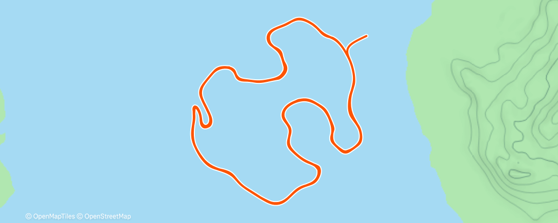 Map of the activity, Zwift - 8x8 lt2 on Volcano Circuit in Watopia
