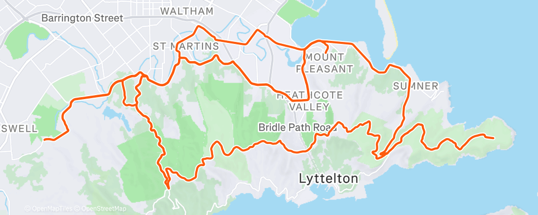 Mappa dell'attività Morning Ride