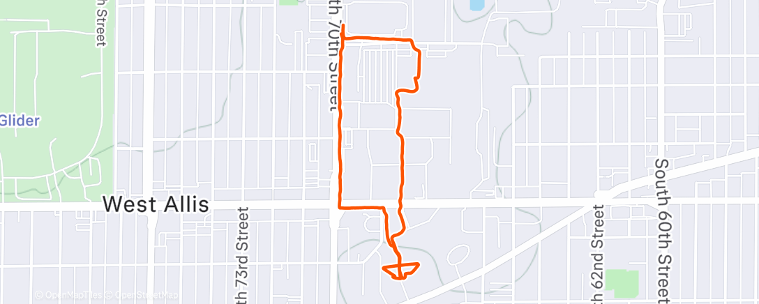 Map of the activity, Lunch Walk